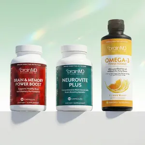 BrainMD - Daily Essentials with Squeeze | Enhances Memory, Clarity & Cognitive Function | Promotes Positive Mood & Emotional Balance