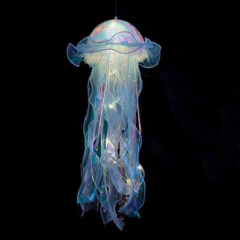 DIY Jellyfish Lantern Under The Sea Colorful Jellyfish Lamp Girl Bedroom Atmosphere Decoration Lamp Mermaid Theme Party Decor Christmas Gift Shop DIY Jellyfish Lantern Under The Sea Colorful Jellyfish Lamp Girl Bedroom Atmosphere Decoration Lamp Mermaid Theme Party Decor Christmas Gift Shop