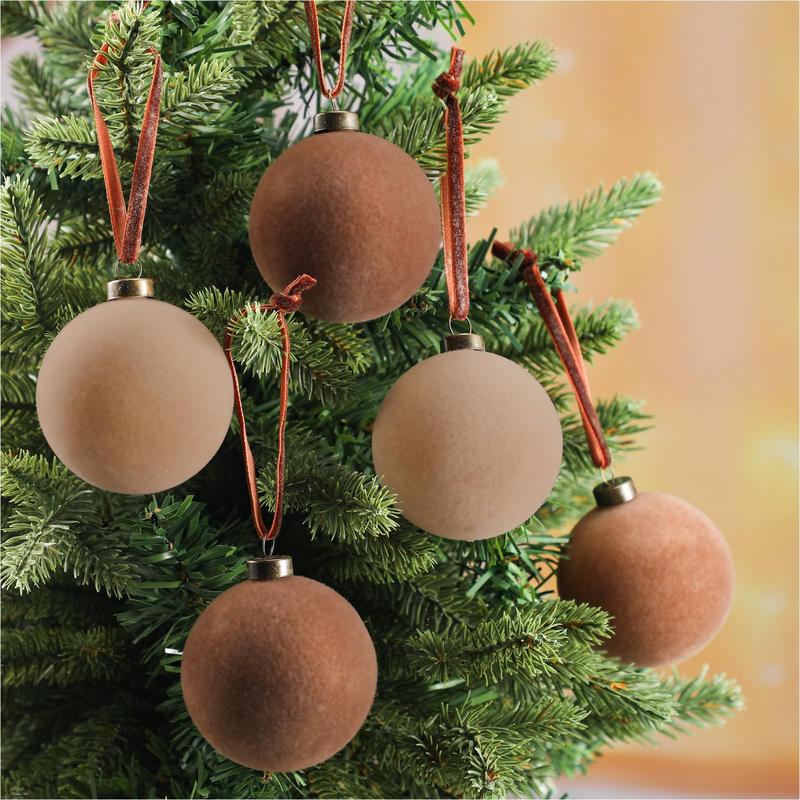 Christmas Clearance Sale Velvet Christmas Ornaments Burgundy Christmas Decor Flocked Christmas Balls Christmas Tree Bows Multicolor Christmas   Decorations for Xmas Tree Wall Front Door Porch Home Holiday Wedding Party Christmas Gifts Navidad Decoración