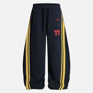 Aelfric Eden Stripe Baggy Wide-Leg Sweatpants Drawstring Elastic Waist Casual  Streetwear Unisex Joggers,summerwins,father'sdaygifts