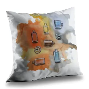 Begin Home Decor C1PT1414WBWOSO 14 x 14 in. Nail Polish Throw Pillow - Illustrative Beauty Home Decor Insert