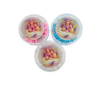 12pcs Recuerdos Para Bautizo, Baptism Favors Rosarios de madera Gift