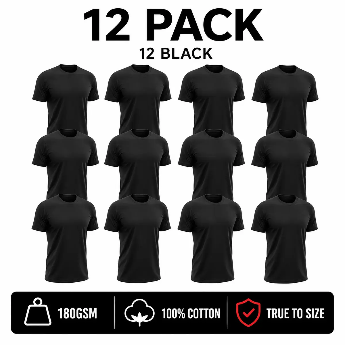6Pack,$19.99/12Pack,Only $29.99.!Men's Cotton Short-Sleeve Crew Neck Basic Tshirt Bundles -Comfort Fit Undershirts for Gym, Summer Streetwear Tops