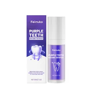 Purple Toothpaste Freshens Breath, Protects Gums, Strengthens Enamel, Daily Oral Cleaning and Care Toothpaste (1OZ)