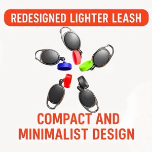 Quick-Snap Lighter Leash - Compact Minimalist Design with Strong Nylon Cord & Secure Clip for Reliable Retraction
