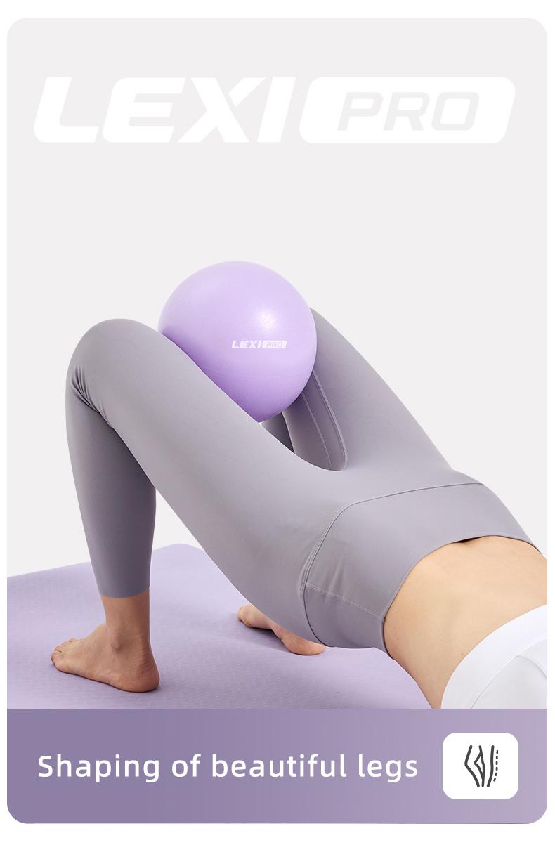 LEXI Small Exercise Ball for Pilates Yoga and Barre Workout Anti Burst Mini Stability Ball for Core Balance Training and Back Support Exercise