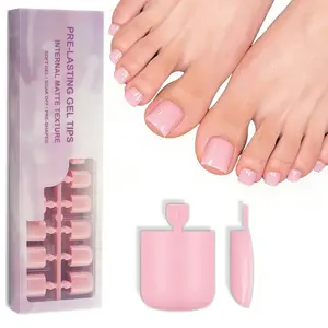 150pcs Square Toe Nail Stickers, Matte Finish Removable, Pre-Designed, 15 Sizes, DIY Summer Nail Decor for Women, Matte False Nails