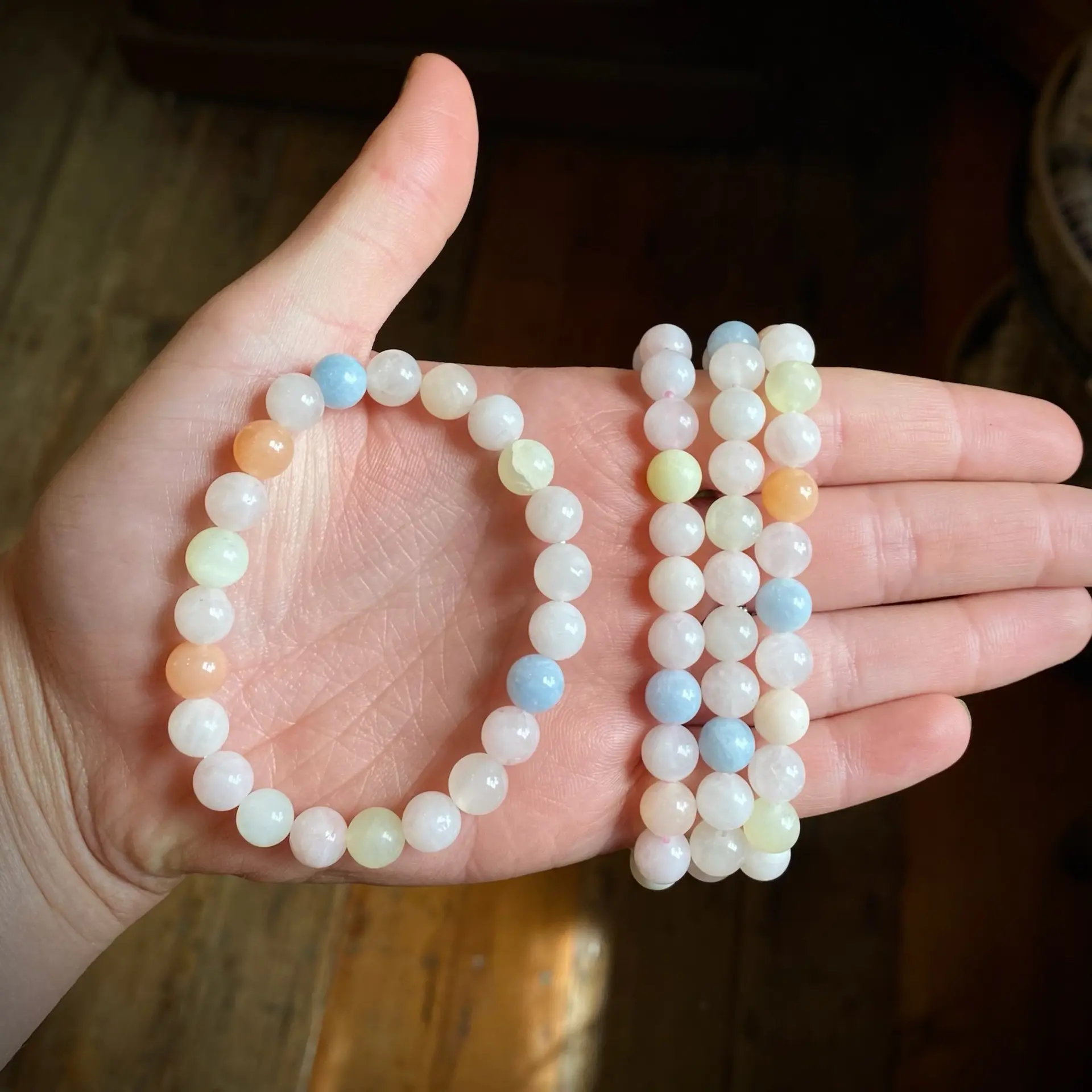Morganite bracelet