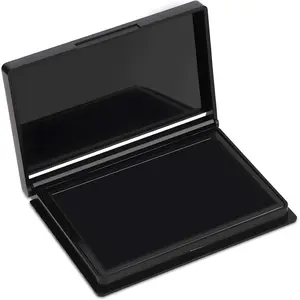 Black Ink Pad 4 x 2.5 Inch Felt Stamp Pad Versatile Use for Office Crafting Rubber & Clear Stamps