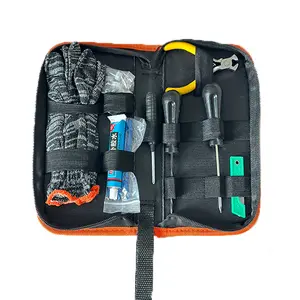 Tire Repair Kit,with Nylon Bag for Car, Motorcycle, ATV, Jeep, Truck, Tractor Flat Tire Puncture Repair