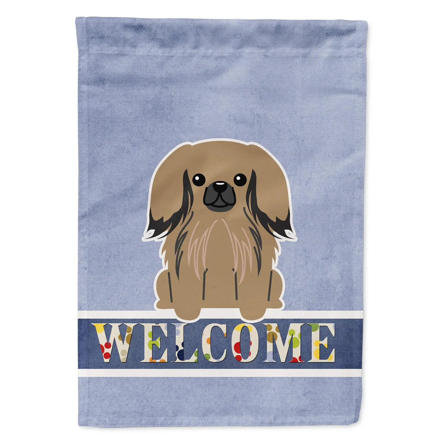 Pekingese Tan Welcome Garden Flag Mailbox Decorative Yard Banner Outside Patio Artwork for Flower Beds, Garden Size, Multicolor