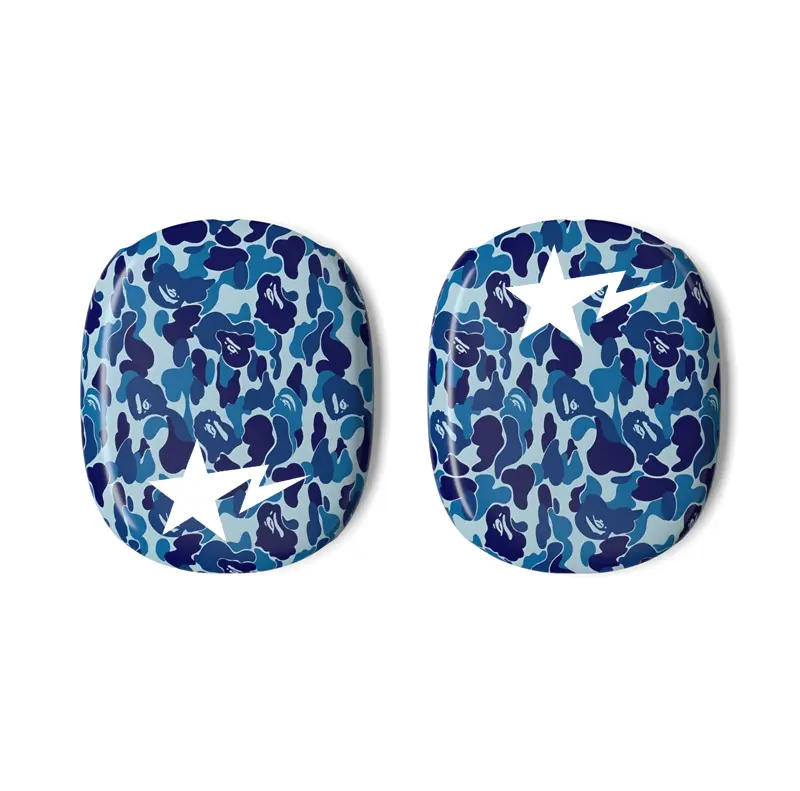 Blue Camo Airpods Max Cases | Hypebeast Accessory | Streetwear Aesthetic Headphone Cover – FASTSHIPPING