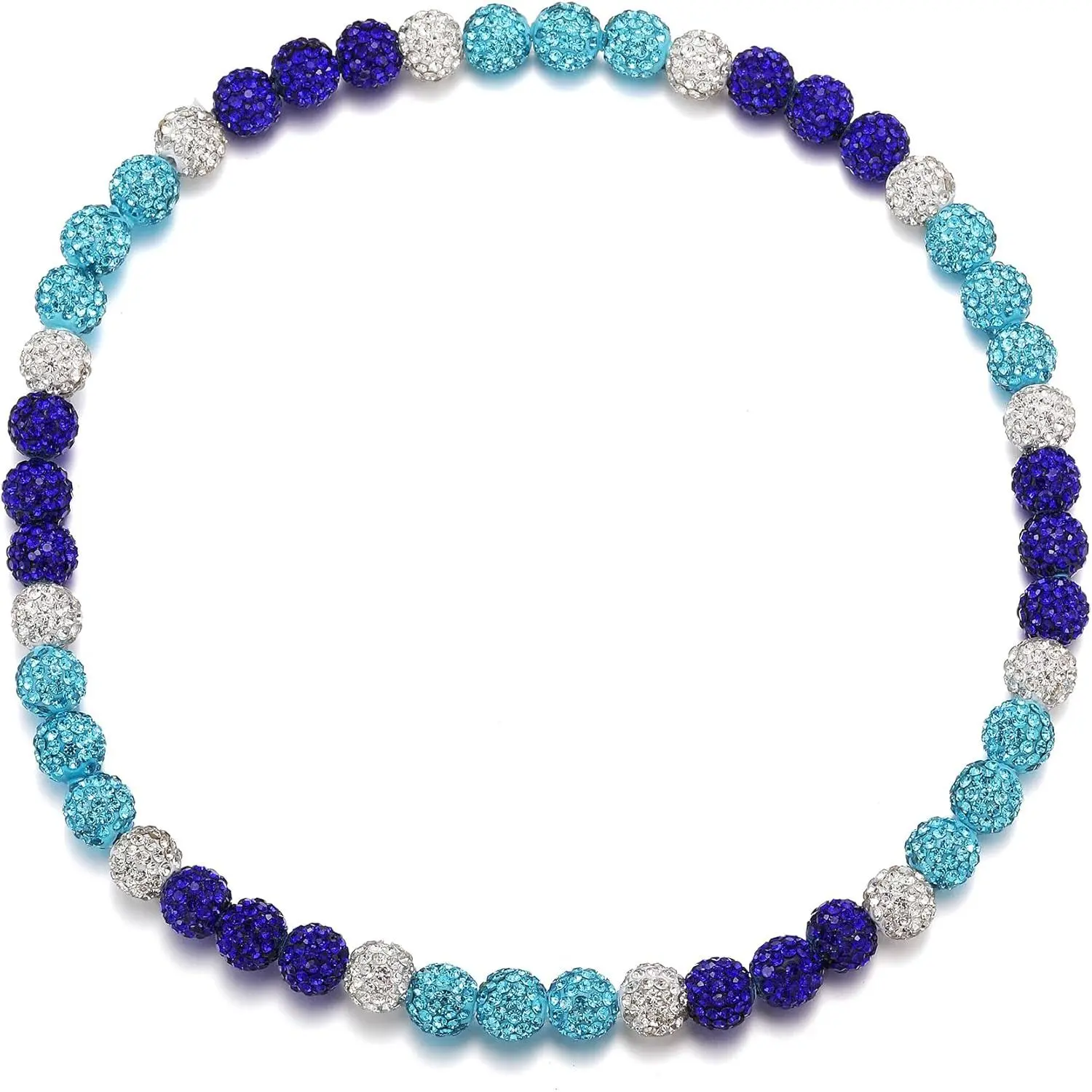 White/Dark Blue/Turquoise