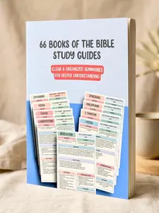 66 Books of the Bible Study Guides: Clear & Organized Summaries for Deeper Understanding