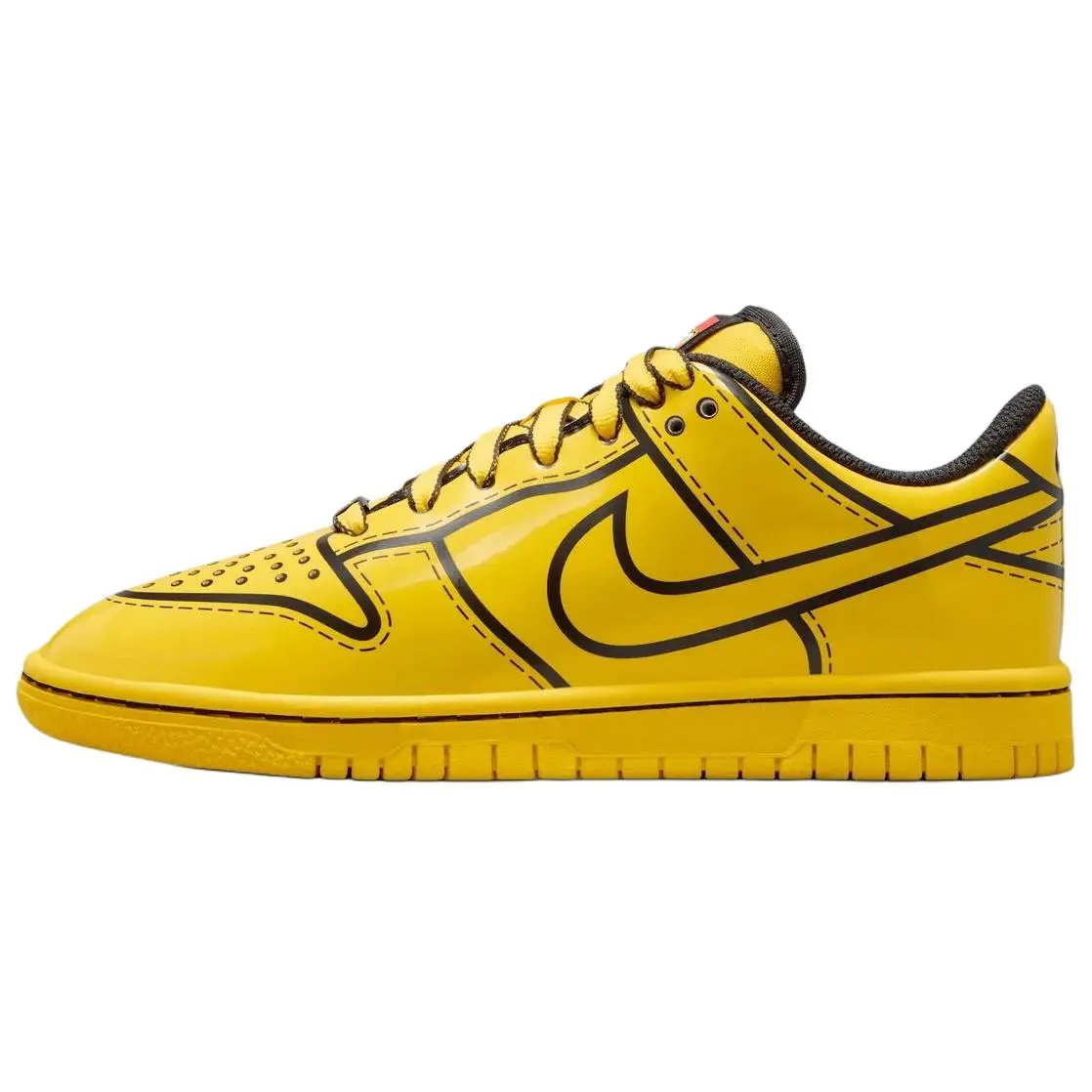 Nike X Lego Dunk Low Top Skateboard Shoes Unisex Bright Yellow Comfort II7288-700