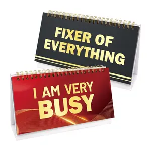 Funny Flip Desk Sign – 30 Messages Desktop Novelty Sign for Office, Coworkers, Colleagues & Holiday Gag Gifts, Humorous Workplace Accessories