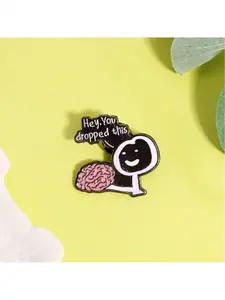 1pc Creative, Unique, and Quirky Letter Brooch/Collar Badge