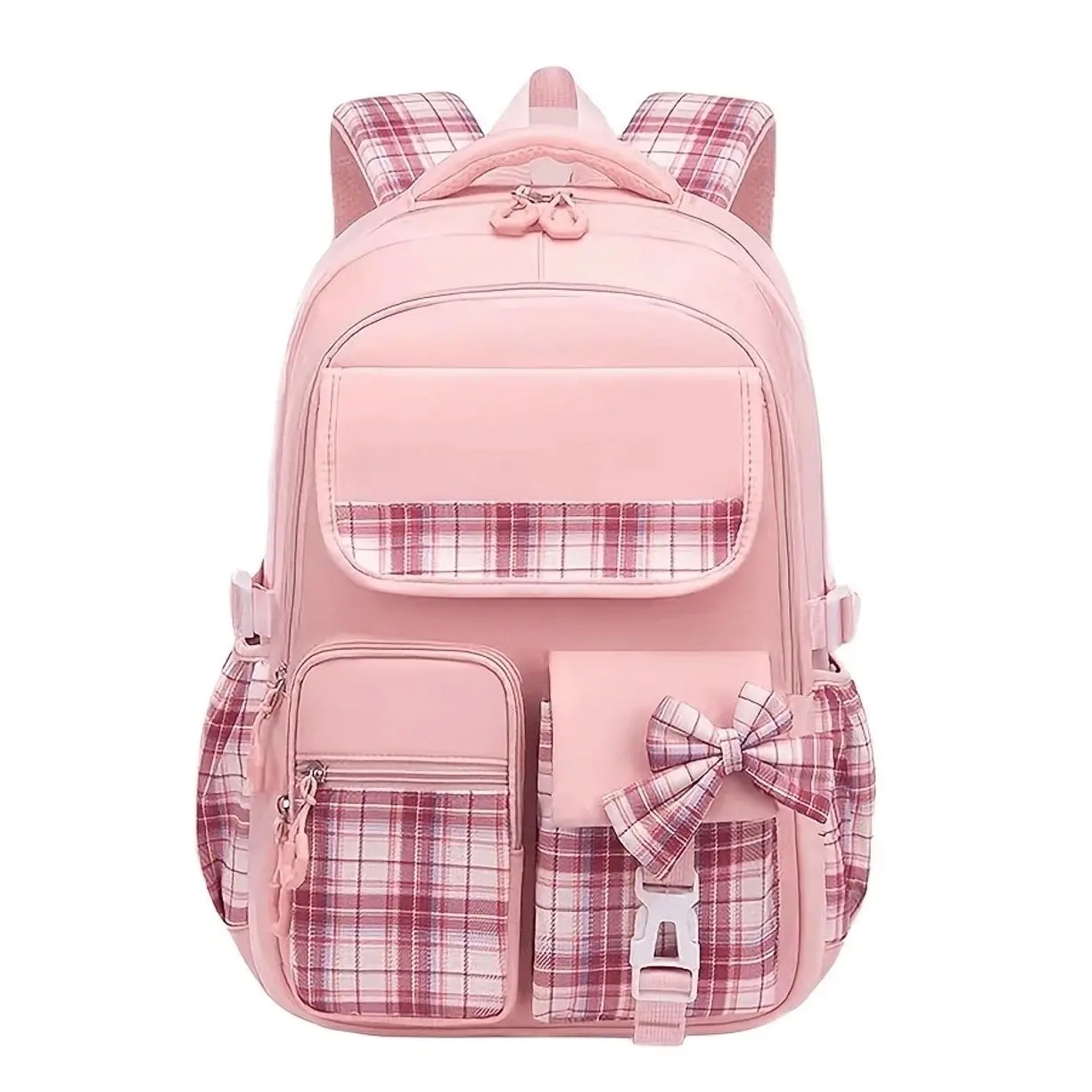 Student Backpack, Large Capacity Lightweight School Bag With Reflective Strips & Multiple Pockets For Daily Use