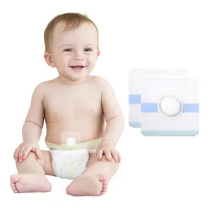 Baby umbilical hernia patch, waterproof and breathable, stays in place, no need for cleaning, gentle silicone adheres to baby's skin, accelerates recovery, individually sterilized packaging, 8*8cm