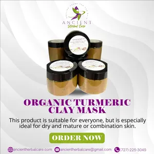 Turmeric Clay Mask for Dark Spots and Hyper-Pigmentation - Skin Repair, Skincare