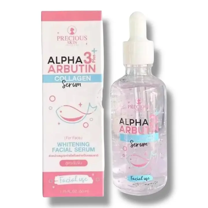 Whitening Facial Serum with Alpha Arbutin 3+ and Collagen for Radiant Skin, Anti-Aging and Dark Spot Correction - 50ml