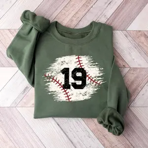 [Add Your Number in Notes] Custom Baseball Number Sweatshirt, Personalized Team Number Shirt, Baseball Mom Game Day Tee