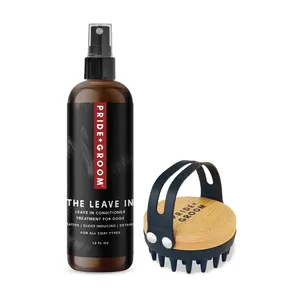 Pride+Groom 12 Fl Oz Leave In Conditioner w/ Bath Brush