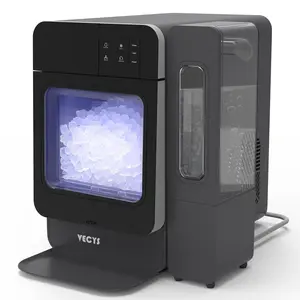 [Black Color] Ice Maker W/ Side Water Tank, 33LBS/Day Self-Cleaning, VECYS