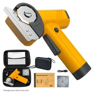 SEEVOLX Cordless Electric Scissors with LED Display, Type-C Rechargeable Cardboard Cutter with 1 Blades, EasySwap Blade Change, LED Light, Box Cutter for Thin Cardboard Carpet Leather), SummerWins, Diy, Efficient,lightweight tool