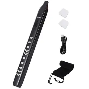 Portable Digital Wind Instrument with Built-in Speaker, 10 Tones Electronic Saxophone Flute Clarinet, Wireless MIDI Controller for iPad & PC, Silent Practice Headphone Jack, Rechargeable Smart Aerophone Starter Kit with 2 Mouthpieces