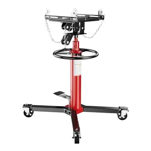GARVEE 1322lbs Transmission Jack, Hydraulic Telescoping Transmission Jacks, 34.3"-68.5" High Lift, 2-Stage Transmission Floor Jack Stand 3/5 Ton Capacity with Foot Pedal, 360° Swivel Wheel