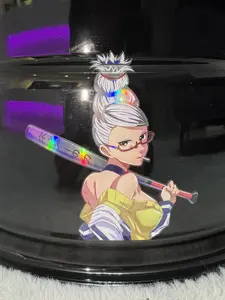 Hot Granny Holographic Anime Sticker
