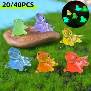 Cute Cartoon Lizard Shape Glow Resin Decorations, Mini 3D Multicolor Glowing Lizards, DIY Jewelry Resin Accessories, Aquarium Fish Tank Decor