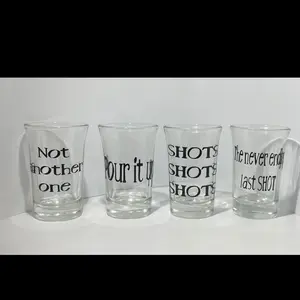Group of Friends Shot Glasses - Customizable 1.5 oz Drinkware for Memorable Moments