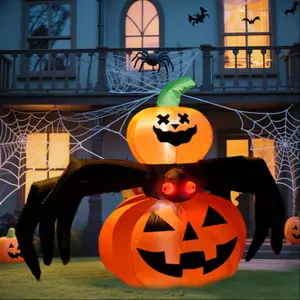 2025 Halloween New Outdoor Inflatable Decoration Exclusive Original Design Pumpkin Spider Decoration house decor