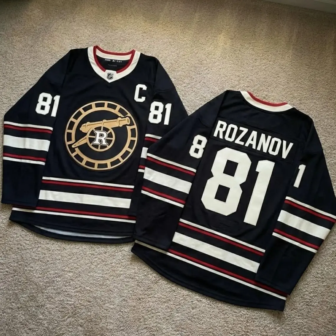 Rozanov 81 Hollander Rivalry Hockey Jersey Shirt | Unisex Long Sleeve V-Neck Outfit