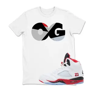 OG Shirt to Match Jordan 5 Fire Red Sneakers - Unisex Tee