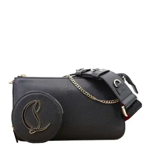 Pre-owned christian louboutin Leather Crossbody Bags Loubila Hybrid Calf Crossbody Bag Red