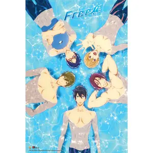 Free! - Group Floating Paper Poster