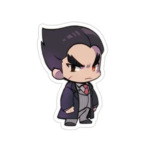Tekken Kazuya Mishima Chibi CEO Waterproof Sticker Gaming Vinyl Car Decal