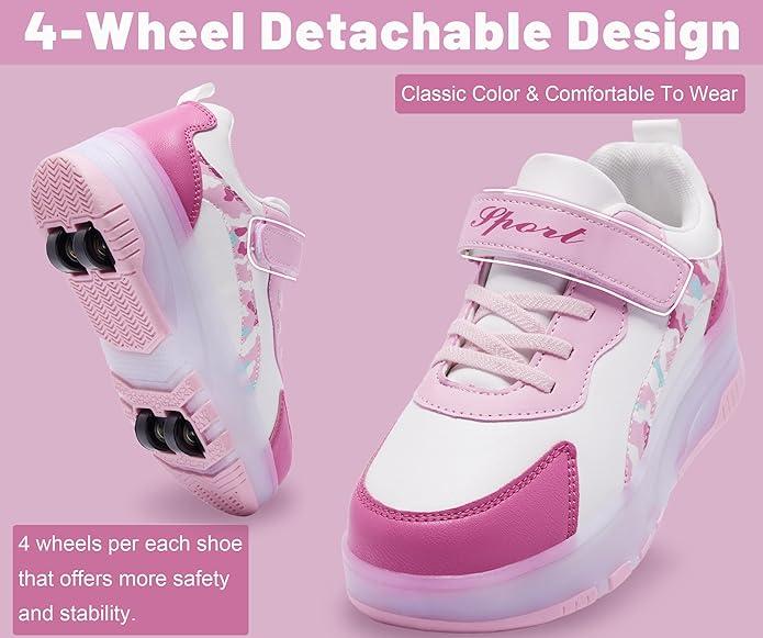 Children's LED light skate shoes are fun and fashionable, suitable for boys and girls' birthday parties and Christmas