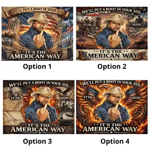 Toby Keith Red White And Blue Tapestry, We'll Put A Boot Tapestry Flag, Home Decor Decor Gift