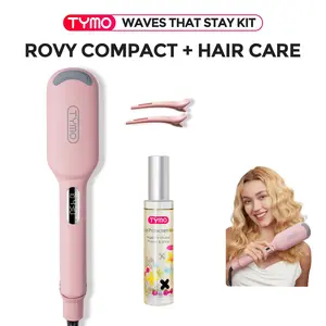 【Waves Stay Kit】TYMO ROVY COMPACT & TYMO HAIR CARE SET- Compact Wave Curling Iron for Easy Comfort Styling hairwaver