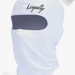 White “loyalty” ski mask, full face shiesty mask shi esty