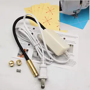 Sewing Machine Quilting Light with Line, Crosshairs and Dot Illumination Heads; Innovative Sewing and Quilting Notion for Precise Stitching; Mounts with Hook and Loop Tape