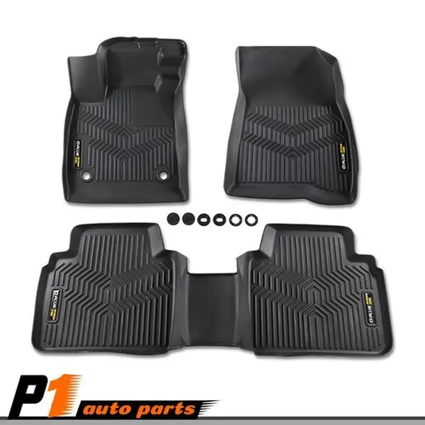 G-PLUS TPE Direct Fit Car Floor Mat Set - Front + Rear for 23-24 Model Honda Accord, All-Season Protection, Waterproof Easy-Clean Liners, Anti-Slip Grip