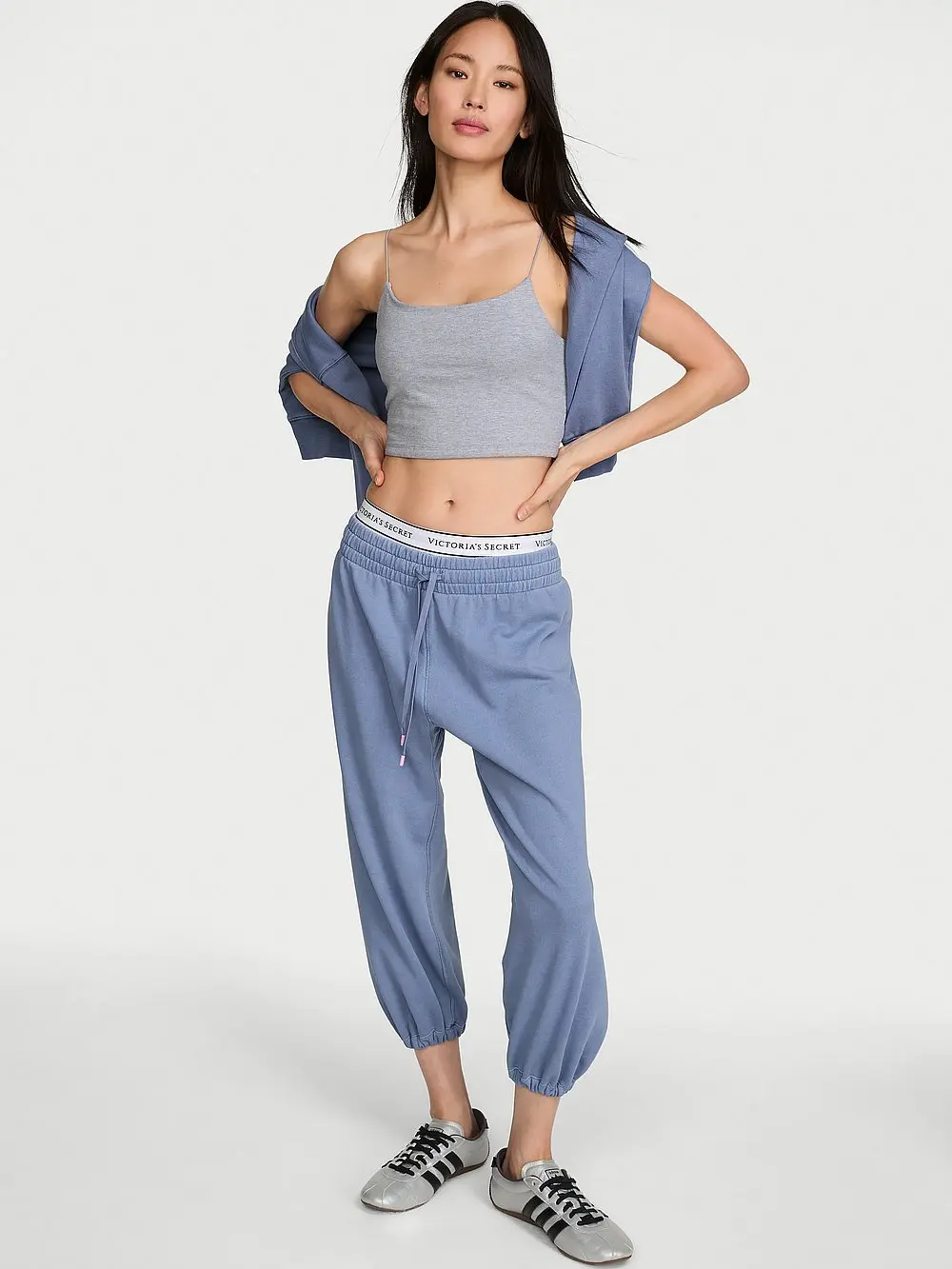 Victoria's Secret Off-Duty Terry Crop Jogger Sweatpants Victoria's Secret Off-Duty Terry Crop Jogger Sweatpants
