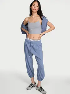 Victoria's Secret Off-Duty Terry Crop Jogger Sweatpants