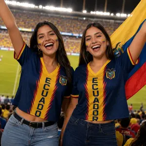 Ecuador Soccer Jersey  Ecuadorian Flag Shirt,Soccer Croptop Jersey, Personalized Football Fan Shirt, 2026 Soccer Festival Tee