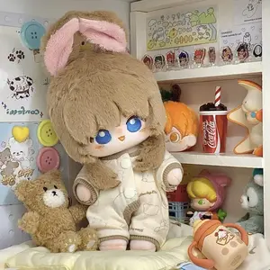 20cm Arknights Amiya Anime Cartoon Dress-up Plush Dolls Cosplay Cute Stuffed Toys for Children's